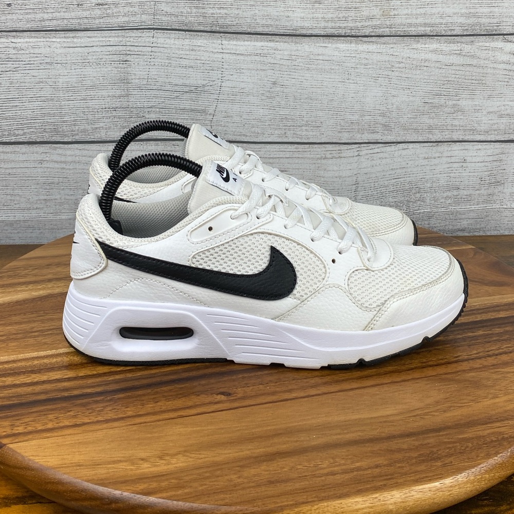 Nike Air Max SC White Black Shoes CZ5358-102 Youth Size 7 / Women’s Size 8.5 - Picture 4 of 12